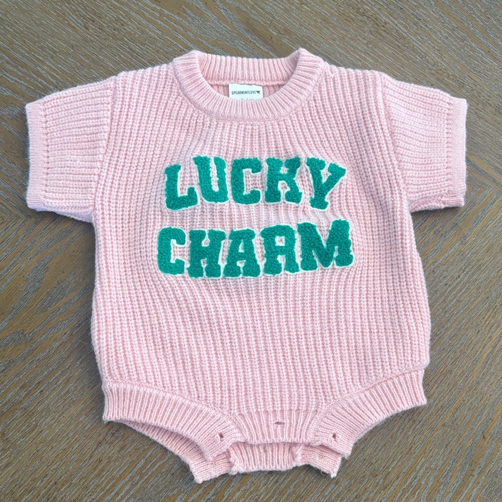 Lucky Charm St Patrick’s Day Baby Sweater